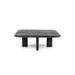 Eleonora Fynn Solid Wood 4 Legs Coffee Table Wood in Black | 14 H x 39 W x 39 D in | Wayfair ELE95818