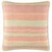 Pine Cone Hill Mirage Striped Linen Blend Throw Square Pillow Cover & Insert Polyester/Polyfill/Linen in Pink | 22 H x 22 W in | Wayfair