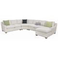 Gray/Brown Reclining Sectional - Vanguard Furniture 4-Piece Fairgrove Corner Sectional Polyester | Wayfair