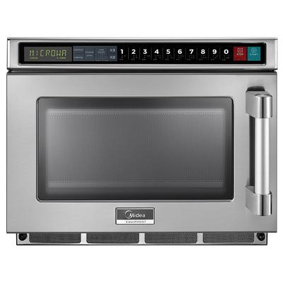 Midea 1817G1A 1800w Commercial Microwave with Touch Pad, 208v/1ph, Braille Touchpad Control, Stainless Steel
