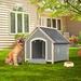 Tucker Murphy Pet™ Drangel Plastic Dog House Plastic House in Gray | 35.6 H x 36 W x 40.7 D in | Wayfair 600825AEAEA74AA88E6CA76AFAFBB6A7