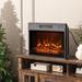 Symple Stuff Hobscheid 24.17" W Electric Fireplace Insert in Black | 17.52 H x 24.17 W x 5.1 D in | Wayfair B51E701D750F49EE8E25102338C4F09A