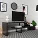 Latitude Run® Orford Mid-Century Modern TV Stand w/ MDF Shelves & Iron Legs Wood/Metal in Brown/Yellow | 23.6 H x 55.1 W x 17.7 D in | Wayfair