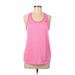 Adidas Active Tank Top: Pink Color Block Activewear - Women's Size Medium
