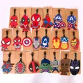Cartoon The Avengers Spiderman Travel Accessories Luggage Tag Suitcase Fashion Silicon Portable