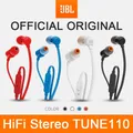JBL T110 TUNE110 Headphone 3.5mm Wired Earphone HiFi Stereo Earbuds Pure Bass Sports Headset