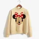 Y2k Cool Sweatshirts Turtleneck Minnie Kawaii Cartoon Anime Sweatshirt Disney Mickey Mouse Hoodie