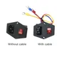 IEC320 C14 Electrical AC Socket 3 pin red LED 220V Rocker Switch 15A fuse female male inlet plug