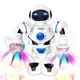 Mini Automatic Dancing Robot Light And Music Intelligent Electric Simulated Educational Model