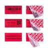 "Red 100pcs Warranty Protection Sticker 1.57"" x 0.79""(40mm x 20mm) Safe Seal Anti-Tamper Warranty"