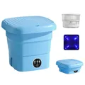 Portable Washing Machine Folding With Dryer Bucket Clothes Sock Underwear Mini Cleaning Washer