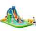 Costway Inflatable Water Slide with Splash Pool and Climbing Wall for Oudoor Indoor without Blower
