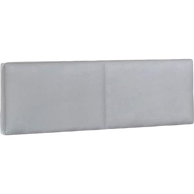 Kopfteil WIMEX "Easy", grau (beton lichtgrau kunstleder), Für Bettbreite 90cm, Polsterauflagen, gepolstert, mit Kunstleder bezogen