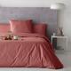 Housse de couette en percale de coton 240x220 cm rose foncé