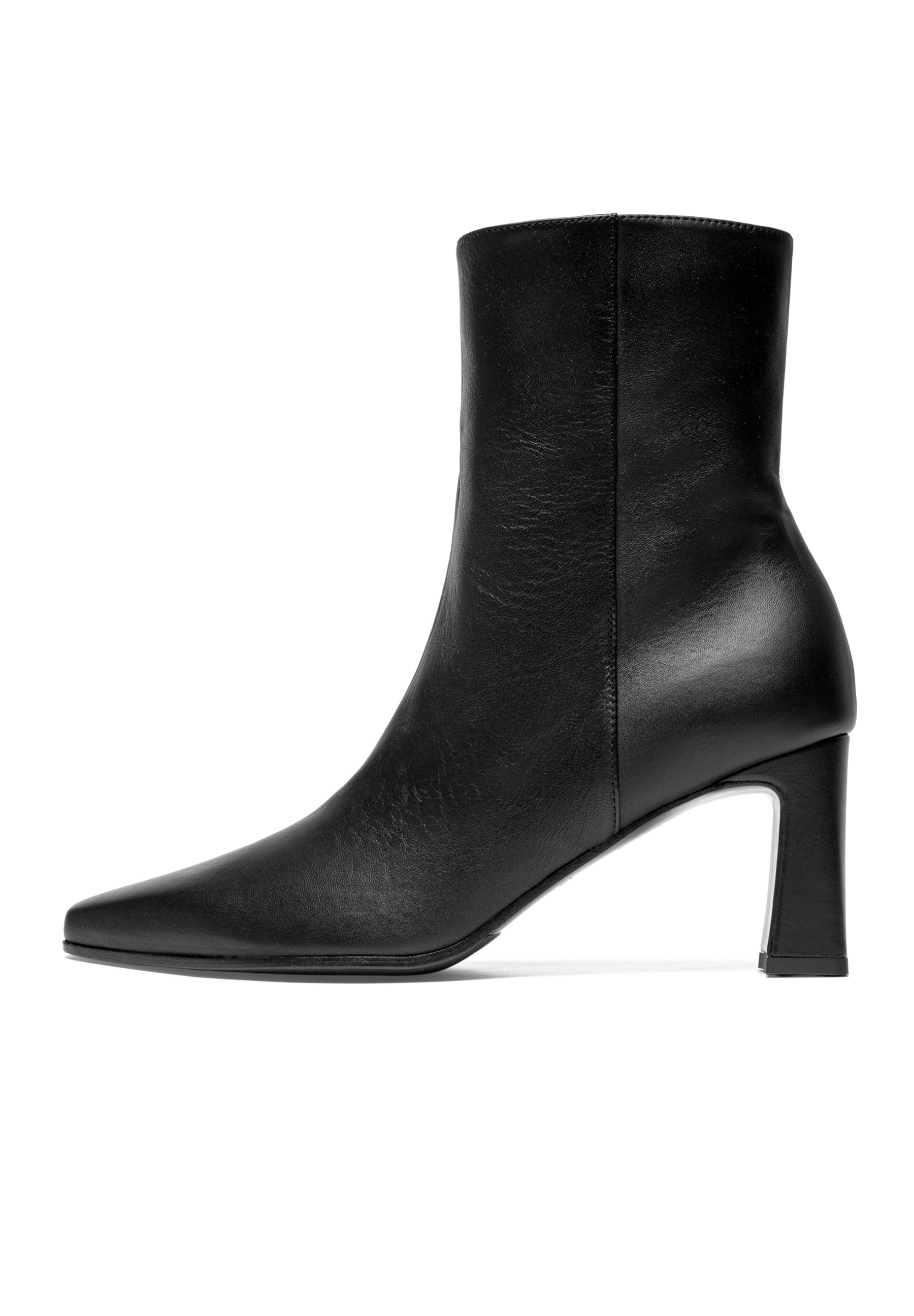 Schlupfboots HENRY STEVENS "Madison ZB70 Businessschuh", Damen, Gr. 39, schwarz, Ziegennappa, Schuhe Schlupfboots, Damen Stiefelette mit Absatz handgefertigt, Lederschuhe