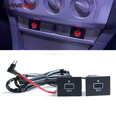Schnelle Auto Ladegerät Buchse 12 V/24 V QC 3,0 USB PD Typ C Lade Outlet Power Adapter Für Ford Image