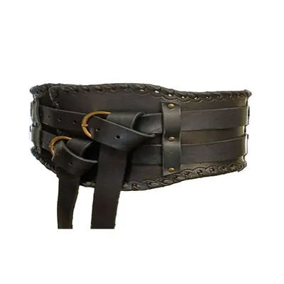 Medieval Vintage Breiten Gürtel Männer Ritter Rüstungen Mittelalter Viking Pirate Zubehör Steampunk Requisiten Erwachsene Phantasie Cosplay Kostüm Image