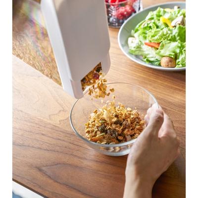 Yamazaki Home Food Storage Container, ABS Plastic, 9.5 cups, 2.3 liters, Lid - L 3.35 x W 7.36 x H 9.65 inches