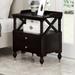 Modern Traditional Black Cherry 2 Drawer Nightstand