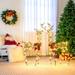 Costway 2 PCS Pre-lit Christmas Reindeer Family Deer Xmas Decoration - Brown - See Details