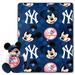 MLB Yankees Pitch Crazy Mickey Hugger Pillow & Silk Touch Throw Set