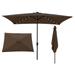 Outdoor 10 x 6.5t Rectangular Solar Cantilever Patio Umbrella