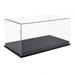 Almencla 1/24 Scale Diecast Car Display Case Decorative Durable Display Stand with Clear PVC Cover for Toy Cars Collectors Alloy Car Black