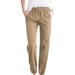 Posijego Linen Pants for Women Work Straight Pants Casual Drawstring High Waisted Dress Pants with Pockets