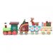 Mini Christmas Wooden Train Toy Kid Home DIY Train Decoration Ornament Christmas Gift For Boys Girls 3-6 Year Old