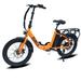 Electric Bike for Adults 500W Motor 25MPH Max Speed 48V 10AH Removable Battery 20 Fat Tire Foldable 7-Speed Electric Bicycles Orange