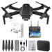 Toy Savings! Uhuya Fpv Drone with Dual 1080P Camera 2.4G Wifi Fpv Rc Quadcopter with Headless Mode Follow Me Altitude Hold Toys Gifts for Kids Adults Black