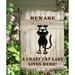 Crazy Cat Lady Rectangular Garden Flag 18 x 12