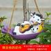 Cow Playing Guitar Garden Statue Garden Cow Ornament Cow Statue Art Crafts for Patio