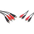 PremiumCord Cinch Kabel 2m, 2X Cinch RCA Stecker auf 2X Cinch RCA Buchse Cinch Kabel 2m, 2X Cinch RCA Stecker auf 2X Cinch RCA Stecker, Audio Video Verbindungskabel, Stereo