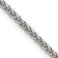 Chisel Stainless Steel Polished 3.2mm Wheat Chain - 20