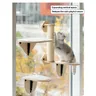 Mewoofun Air Cat Climbing Frame ventosa in vetro mensola a parete Cat Window Jump Climbing Platform