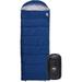 Tough Outdoors Extra Large Sleeping Bag - Adult Camping Bag & Backpacking - 3-Season Fall Spring Summer- Lightweight Waterproof Compact w/ Compression Sack