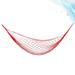 Meshy Nylon Rope Hammock Outdoor Camping Hammock Garden Swing Hammock Camping Hanging Chair (Red+Rope)