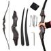 Archery Takedown Bow 30-60lbs Traditional Hunting Split Longbow Left Right Hand Outdoor Shooting HuntingTraining Equipment