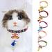Yirtree Cat Collar Quick Release Adjustable Tassel Design Friendly to Skin Wear-resistant Dress Up Polyester Dog Cat Collar with Lion Pendant Photography Prop Pet Supplies