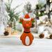 Holiday Time Christmas Decor Dog Christmas Cartoon Elastic Latex Material Durable Soundmaking Toy Without Filling Inside