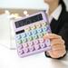 PRINxy Portable High-Color Solar Calculator-Large Display Durable Design Perfect for Home School and Office Use A