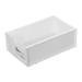 Super Holiday Savings! Uhuya Small Desk Organizer Stackable Organizer Drawers Clear Desk Storage Box Stacking Desktop Organizer for Office and Home(Wide Open Version) -1 Count White