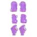 NUOLUX 1 Set of 6PCS Child Roller-skate Protection Gear Cycling Thickened Protector Sports Combination Protectors Kit for Kids Roller Skating Cycling Use (Purple)