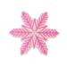3D Snowflake Snowboarding Stomp Pad Anti Slip for Increasing Friction Sturdy Pink