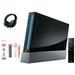 Nintendo Wii Black Gaming Console + Headset Cleaning Kit BOLT AXTION Bundle Like New