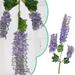 Hxoliqit 12 Pieces Wisteria Artificial Flower Bushy Silk Vine Ratta Hanging Decoration Artificial Flowers Plants Artificial Decor Artificial Plants & Flowers mother gifts Home Decor