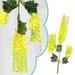 Hxoliqit 12 Pieces Wisteria Artificial Flower Bushy Silk Vine Ratta Hanging Decoration Artificial Flowers Plants Artificial Decor Artificial Plants & Flowers mother gifts Home Decor