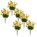 Romantic Party Sun flowers decor 2PCS Decoration Coffee Artificial Flower 24 Heads Artificial False Sun Flowers Diy Bouquet Home Decor Fake Bouquet