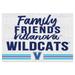 Villanova Wildcats 34" x 24" Friends Family Wood Sign